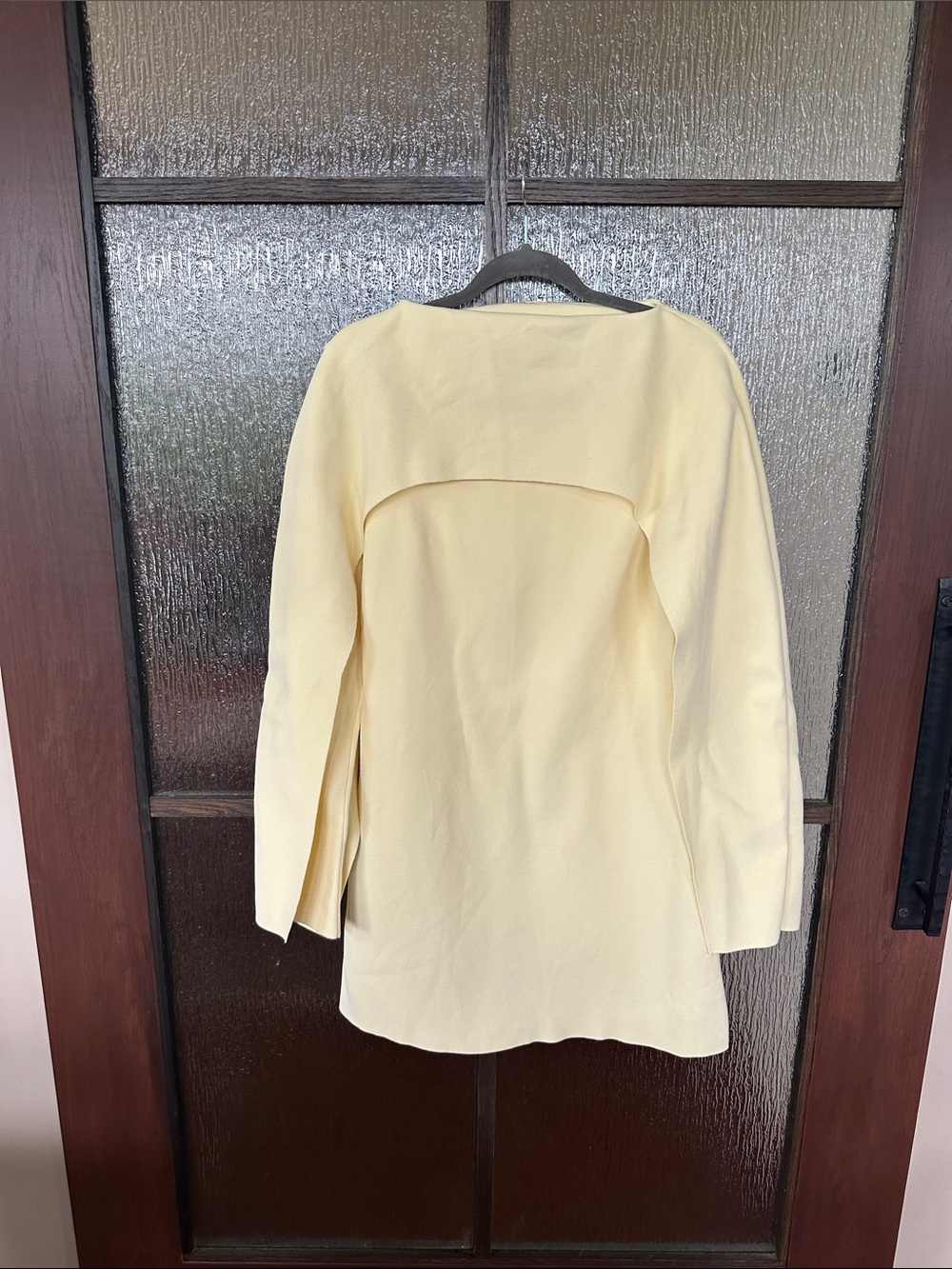 Cult Gaia Revolve Almina Wing Sleeve Mini Dress Elegant Yellow Long-Sleeve Sz L - Picture 11 of 16